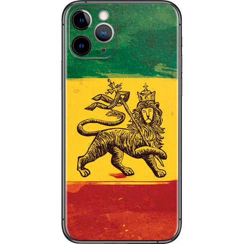 The Lion of Judah Rasta Flag iPhone 11 Pro Skin